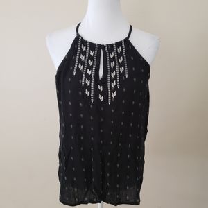 Old Navy Embroidered Gauzy Tank Top